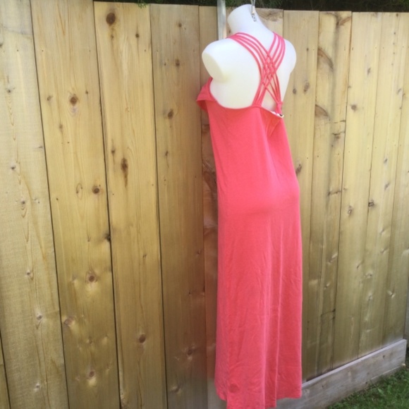 Roxy coral Maxi dress size medium - Picture 7 of 8